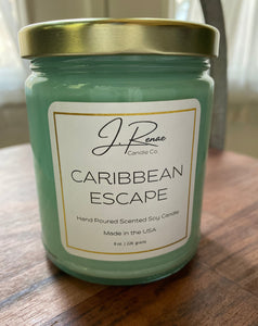 Caribbean Escape in 8 oz candle jar